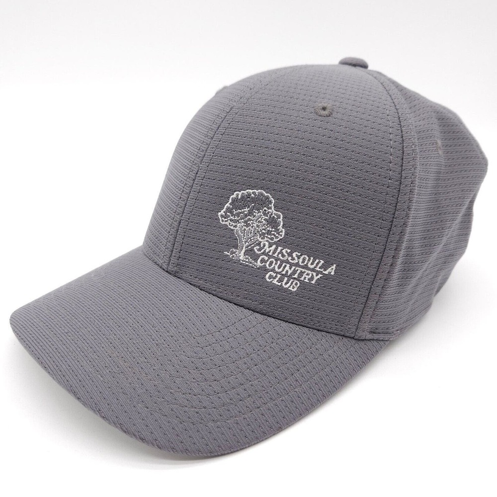 Travis Mattthew Golf Missoula County Club Flexfit L/XL Fitted‎ Hat Ball Cap Gray